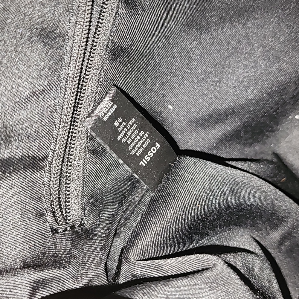 Fossil Ryder Color Block Leather Satchel Purse - image 7